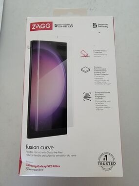 Zagg Fusion Curve Tempered Glass for Samsung Galaxy S23 Ultra